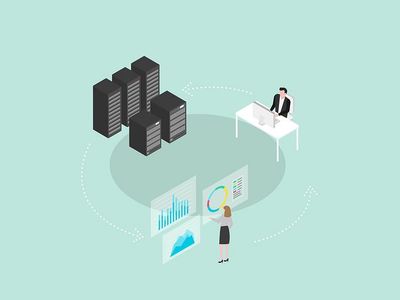 2.5D簡約扁平風格在大數據處理與智能應用中的視覺表達